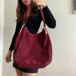 90s wine red purse 🏰